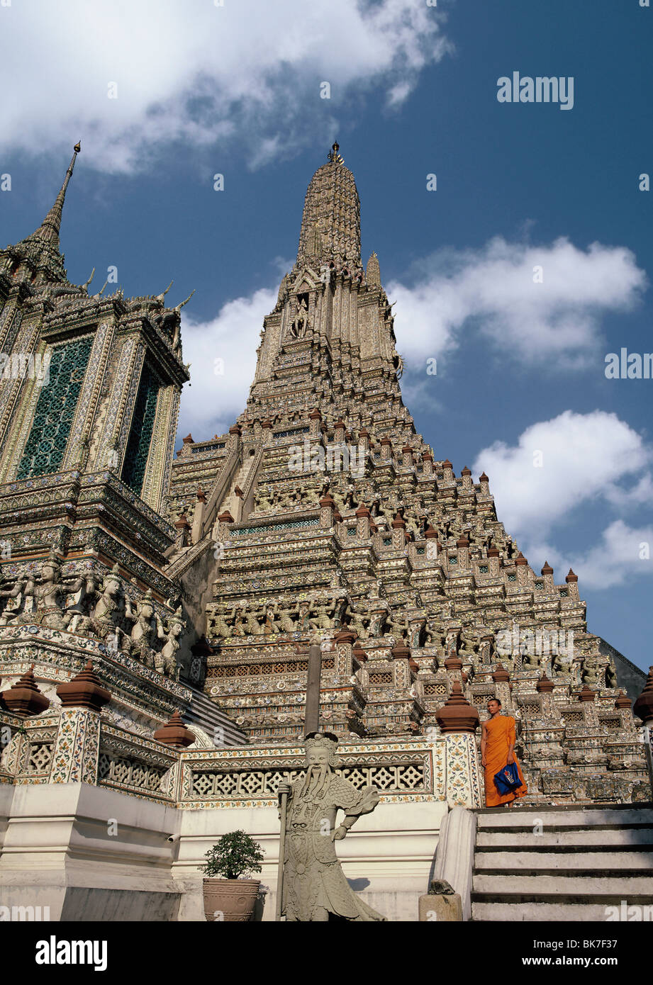 Wat Arun (Temple de l'aube), Bangkok, Thaïlande, Asie du Sud-Est, Asie Banque D'Images