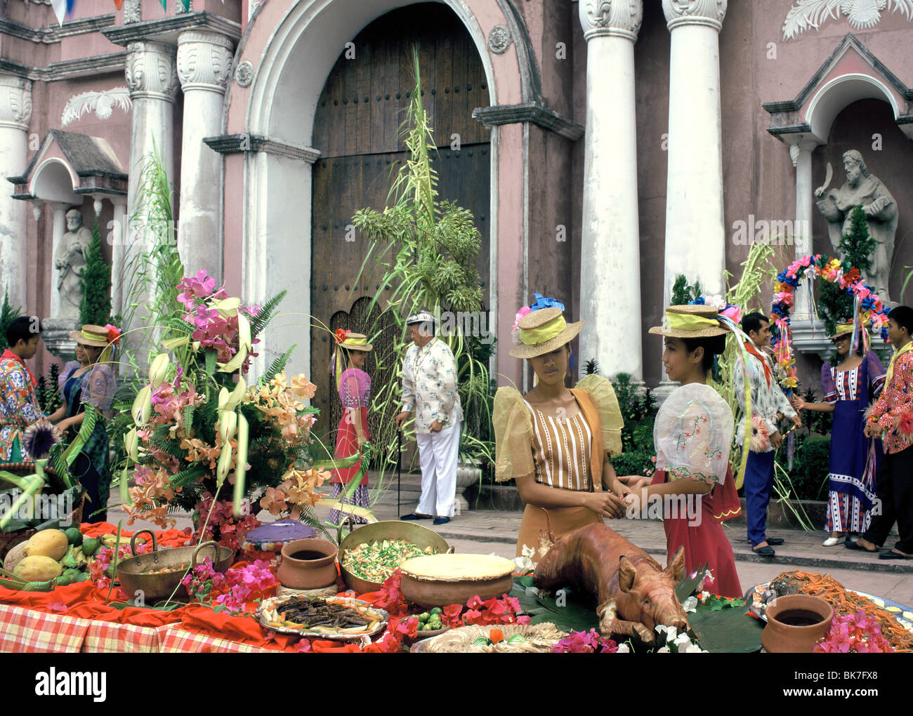 Fiesta à l'Hacienda Escudero, un parc à thème, aux Philippines, en Asie du Sud-Est, l'Asie Banque D'Images