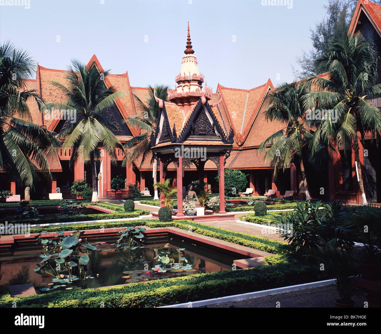 Musée National, Phnom Penh, Cambodge, Indochine, Asie du Sud-Est, l'Asie Banque D'Images
