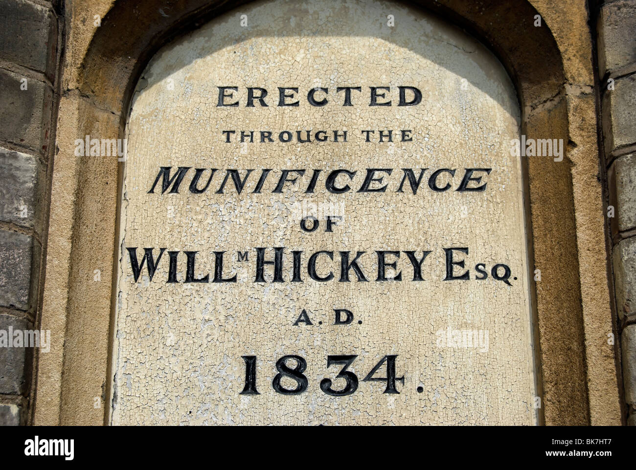 Pour la plaque de William hickey hospices, datant de 1834, Richmond upon Thames, Surrey, Angleterre Banque D'Images