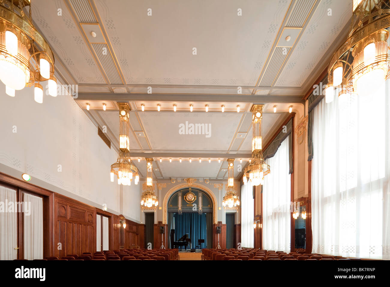 Sladovsky Hall, maison municipale, Obecní dům, Prague, République Tchèque Banque D'Images