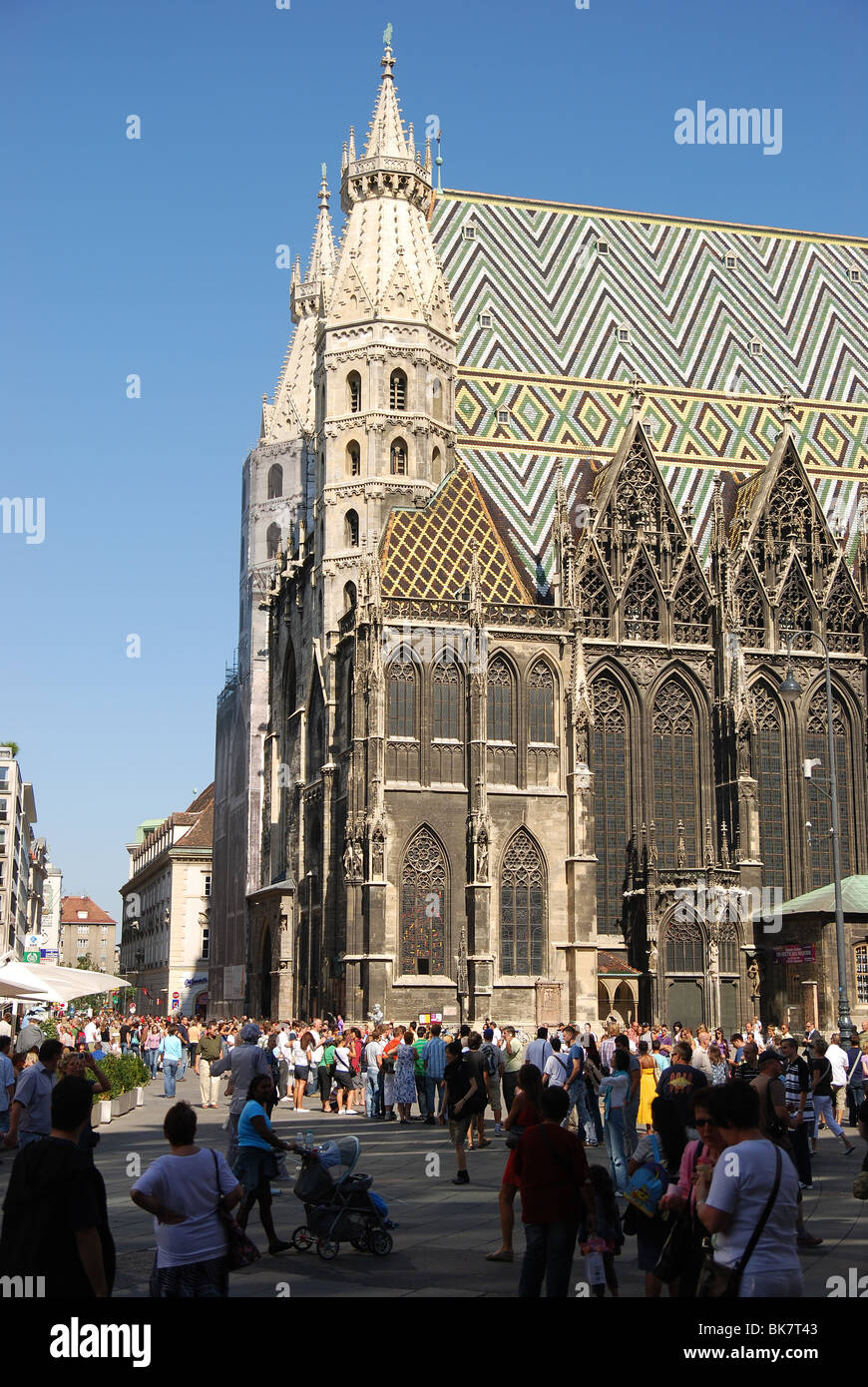 La cathédrale Stephansdom sur Stephansplatz à Vienne Banque D'Images