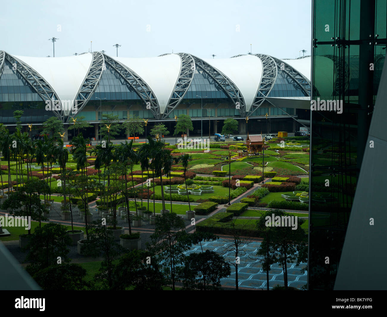 L'aéroport Suvarnabhumi de Bangkok International Banque D'Images