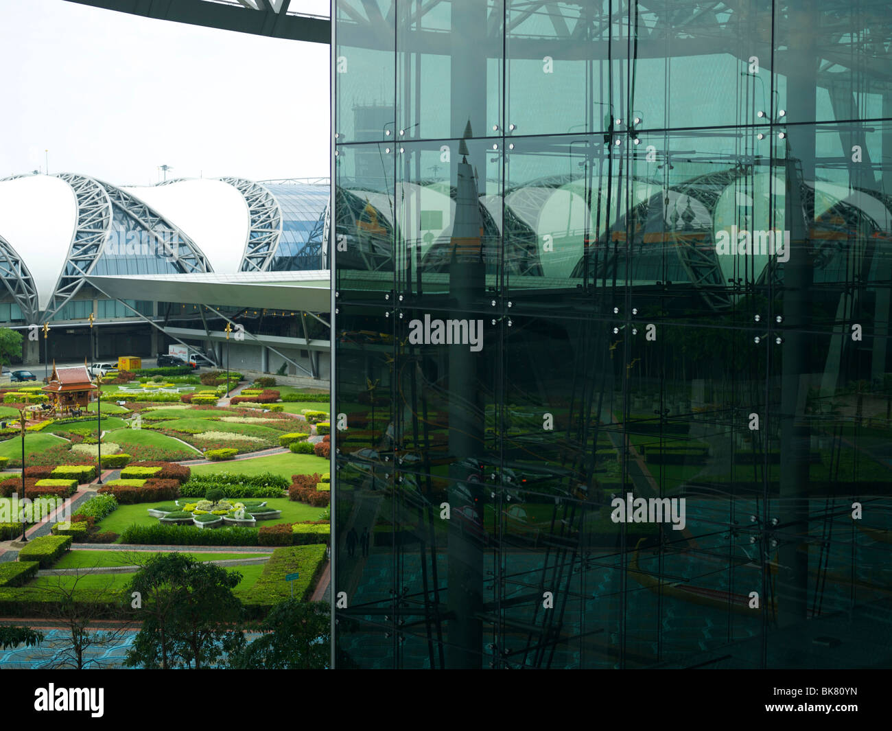 L'aéroport Suvarnabhumi de Bangkok International Banque D'Images