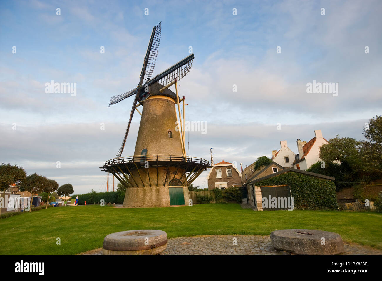 Moulin, Zierikzee, la Zélande, la Hollande, Pays-Bas, Europe Banque D'Images