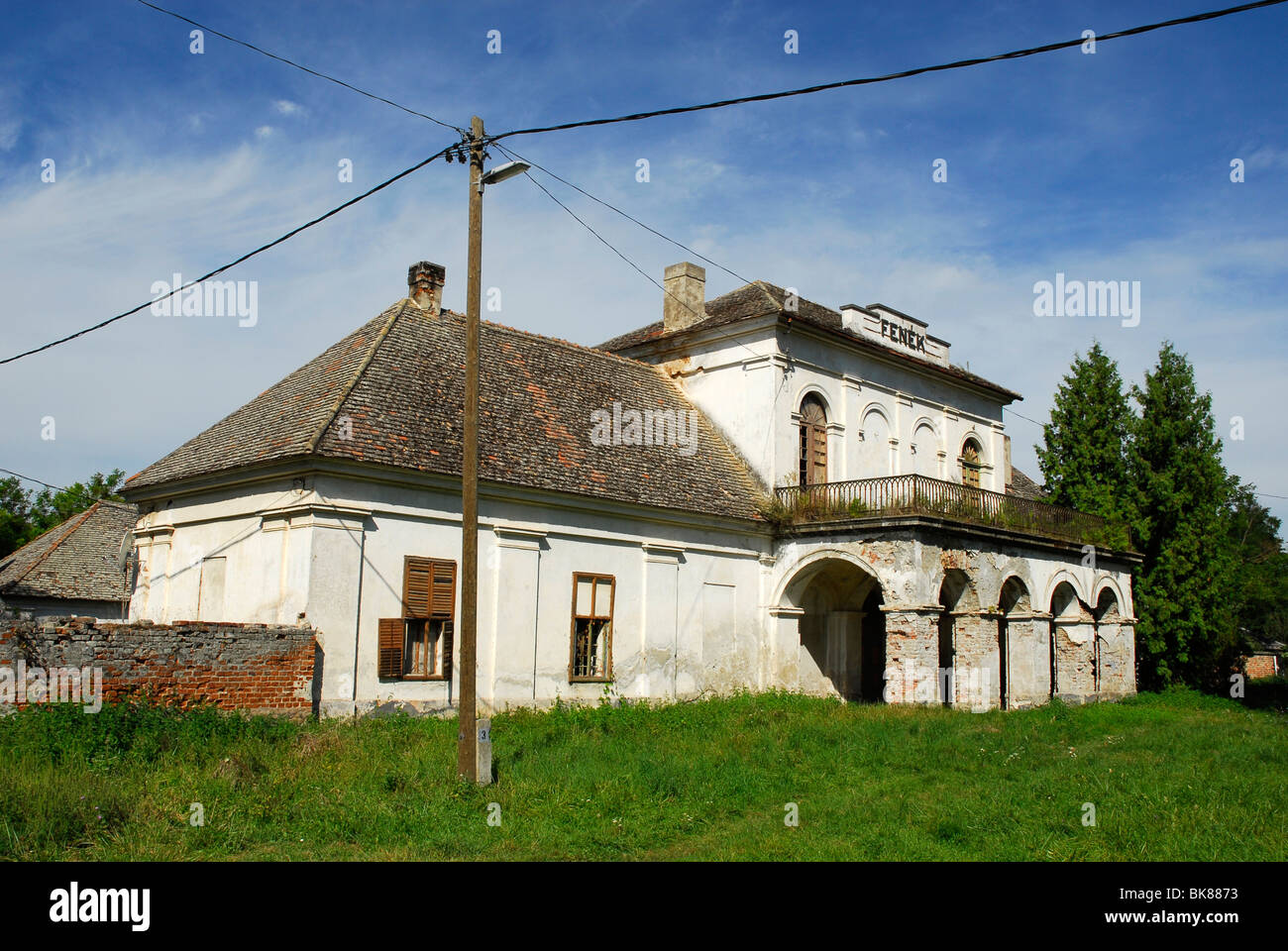 La Ferme Blanche, estate, Fenékpuszta, Keszthely, Lake Balaton, Balaton, Hongrie, Europe Banque D'Images