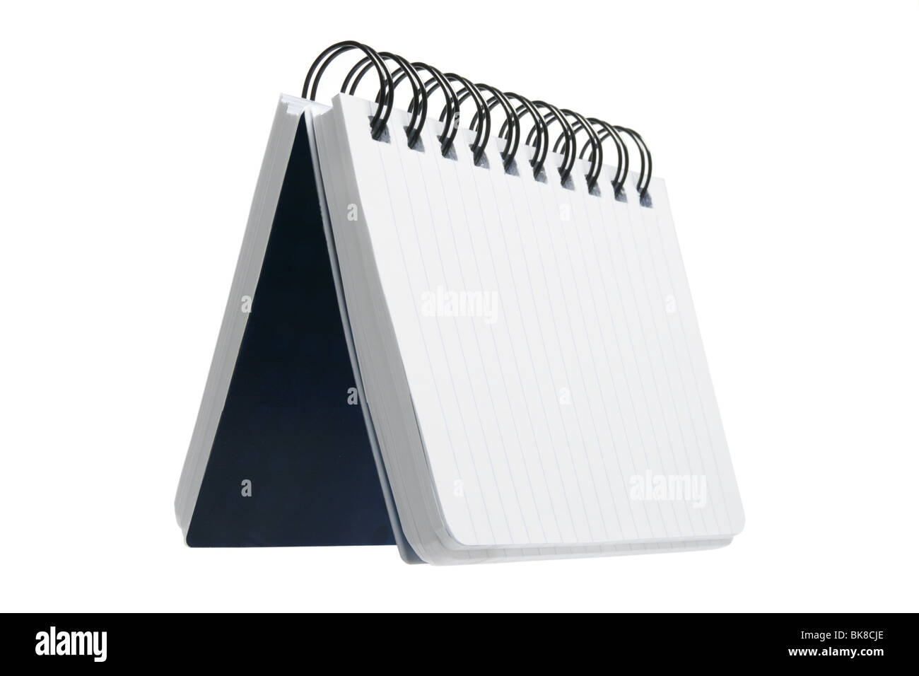 Cahier à spirale Banque D'Images