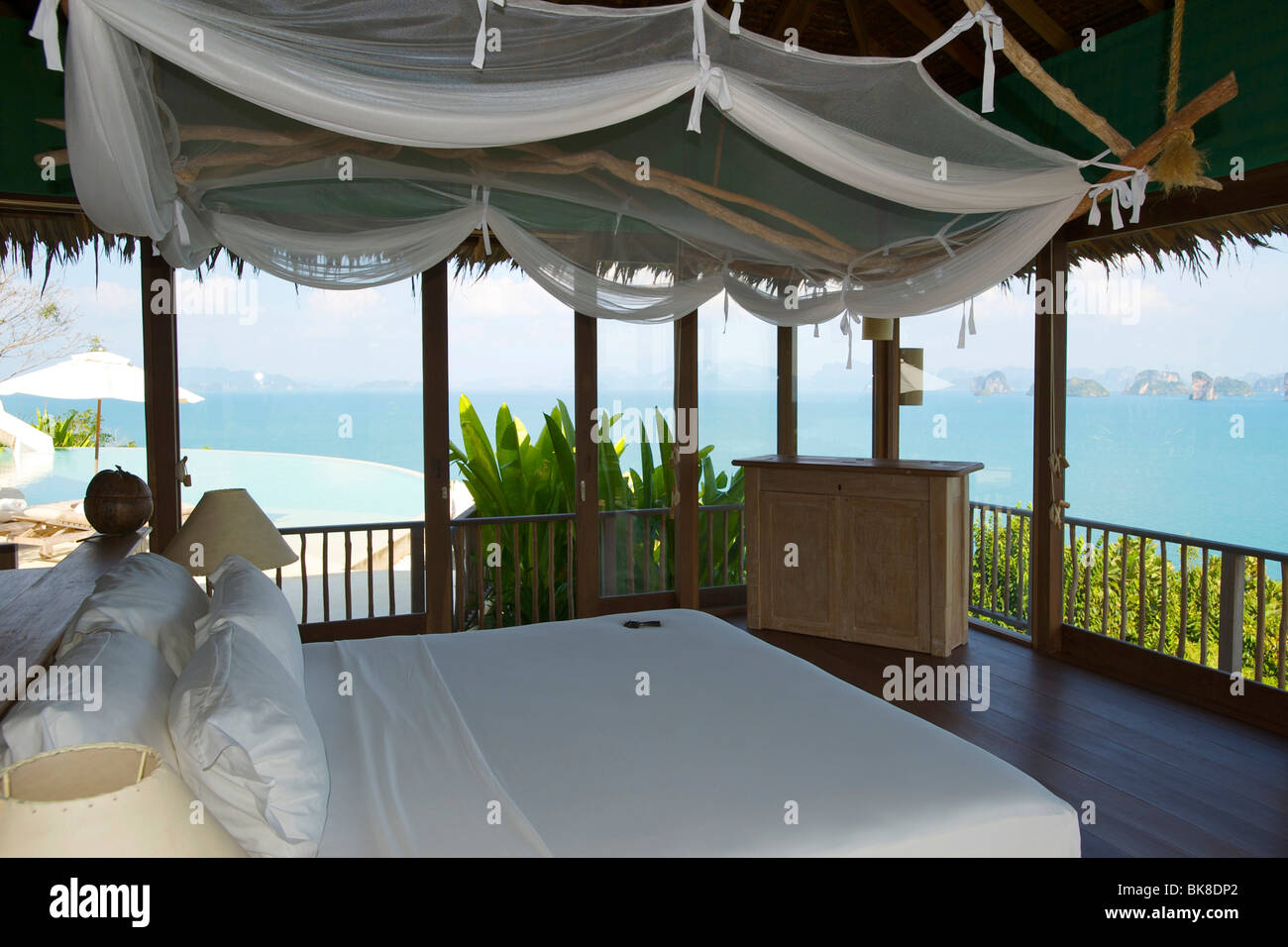 Hôtel de luxe, le Evason Six Senses Hideaway Yao Noi Island près de l'île de Phuket, Phang Nga Bay, Thaïlande, Asie Banque D'Images
