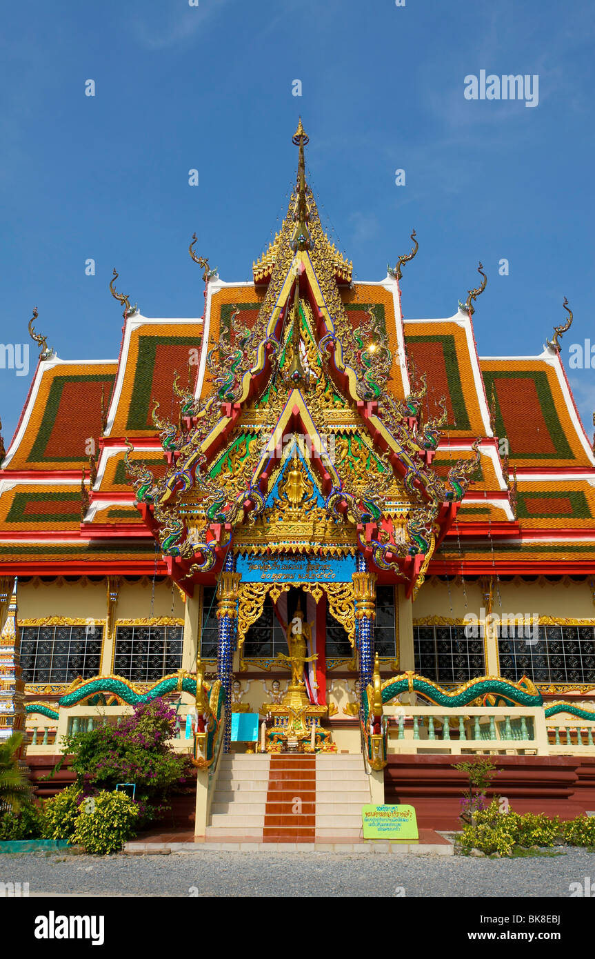 Temple de Bo Phut, l'île de Ko Samui, Thaïlande, Asie Banque D'Images