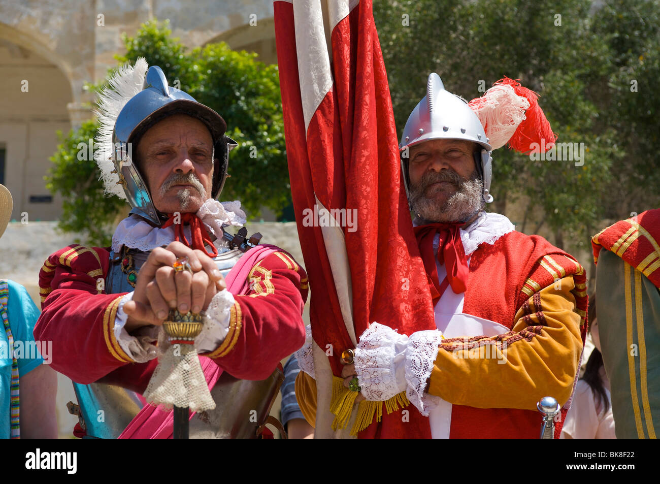 Dans la région de Guardia parade au Fort St Elme, La Valette, Malte, Europe Banque D'Images