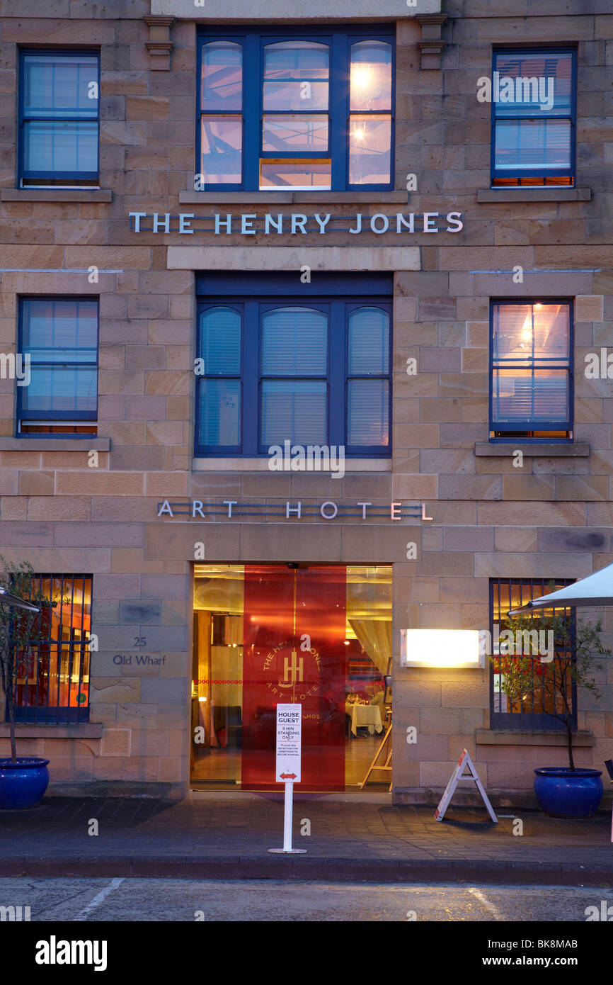 The Henry Jones Art Hotel, Hunter Street, Victoria Dock, Hobart, Tasmanie, Australie Banque D'Images