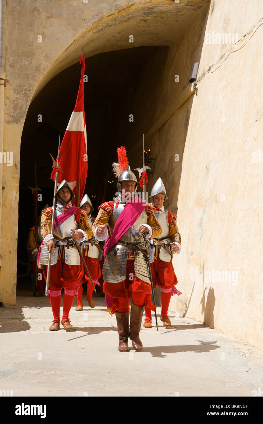 Dans la région de Guardia parade au Fort St Elme, La Valette, Malte, Europe Banque D'Images