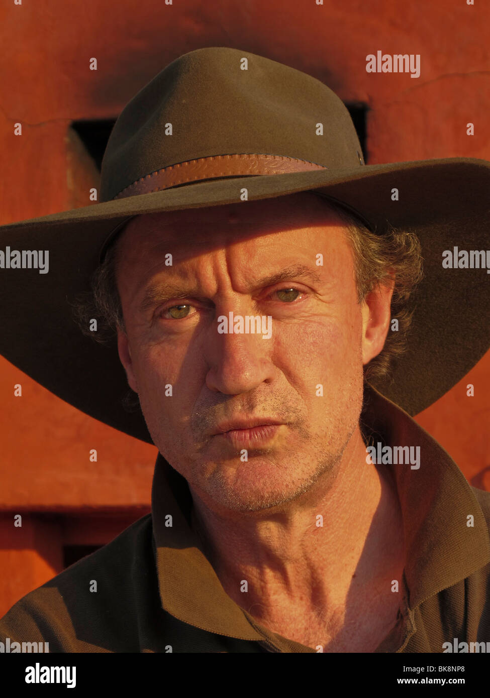 Style australien Chapeau de soleil Bushman avec grille daération pour homme Léger 