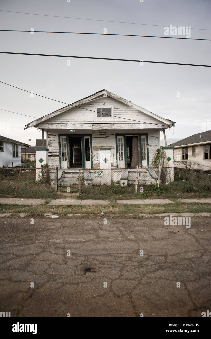 États-unis, Louisiane, Nouvelle Orléans, évacués chambre dans le neuvième trimestre Louisiane après l'ouragan Katrina Banque D'Images