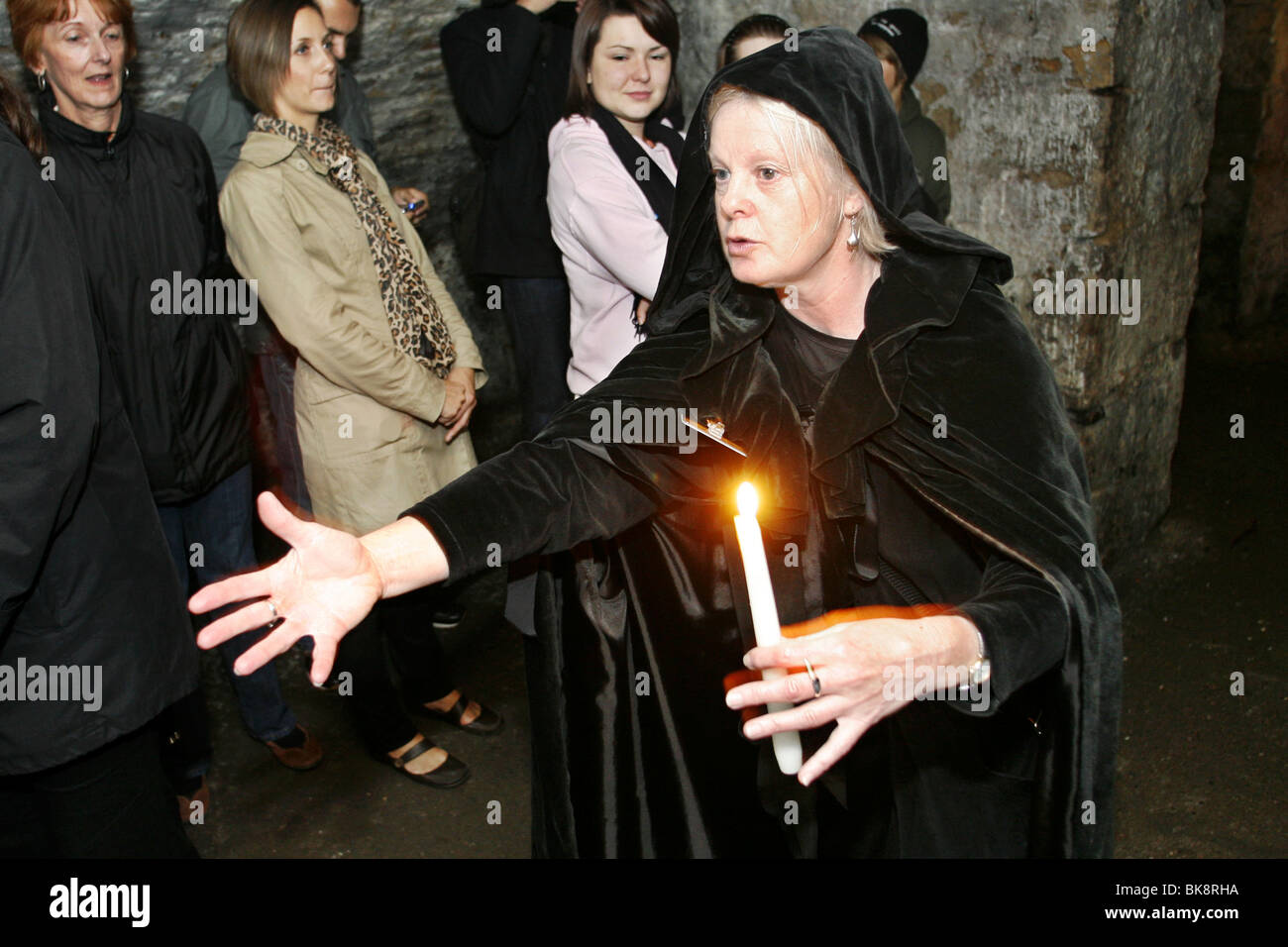 Ghost Tour Guide, Édimbourg, Écosse Banque D'Images