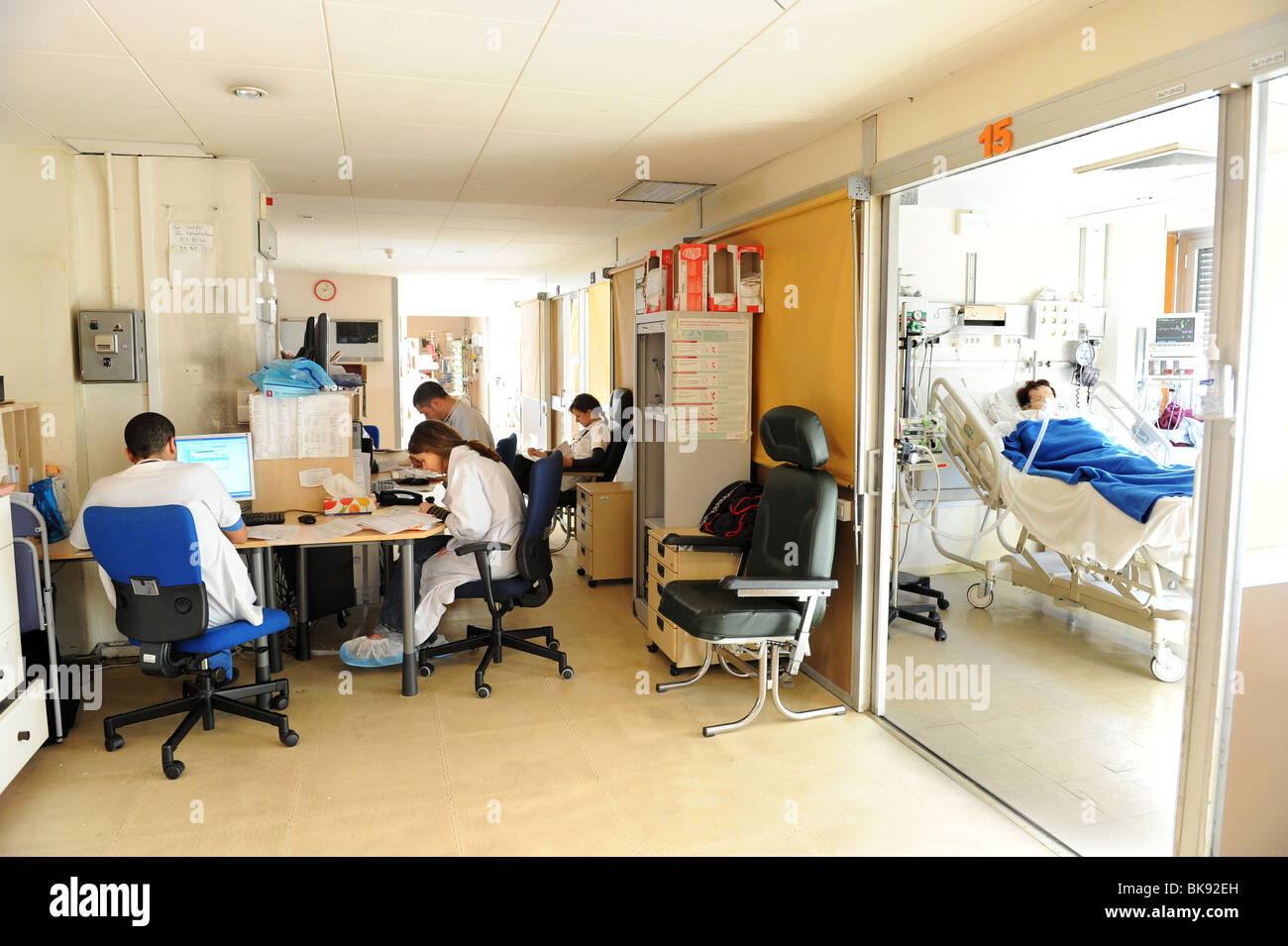 Lyon (69) : l'hôpital Louis Pradel Banque D'Images