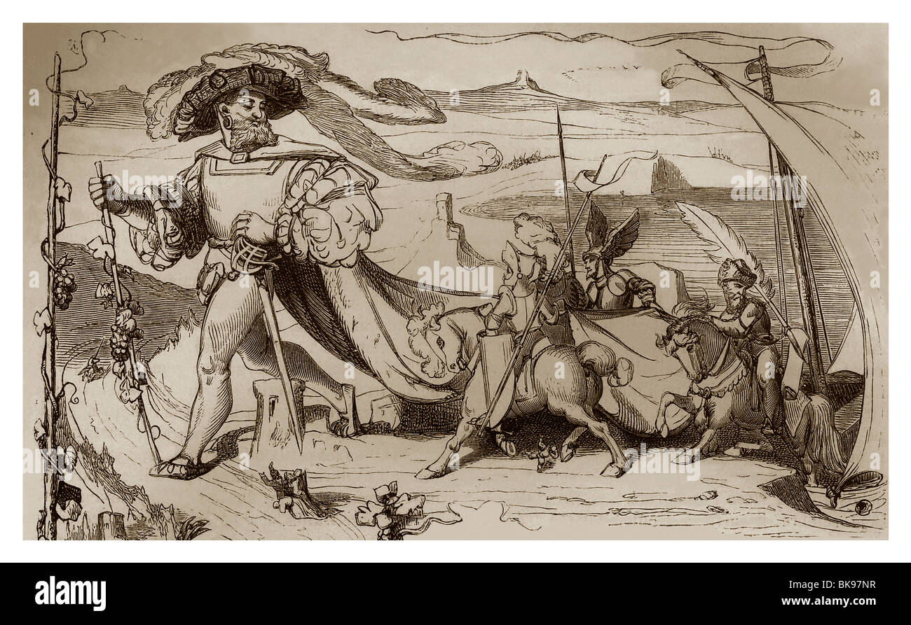 Pantagruel : Héros du premier livre de François Rabelais publié en 1532. Banque D'Images