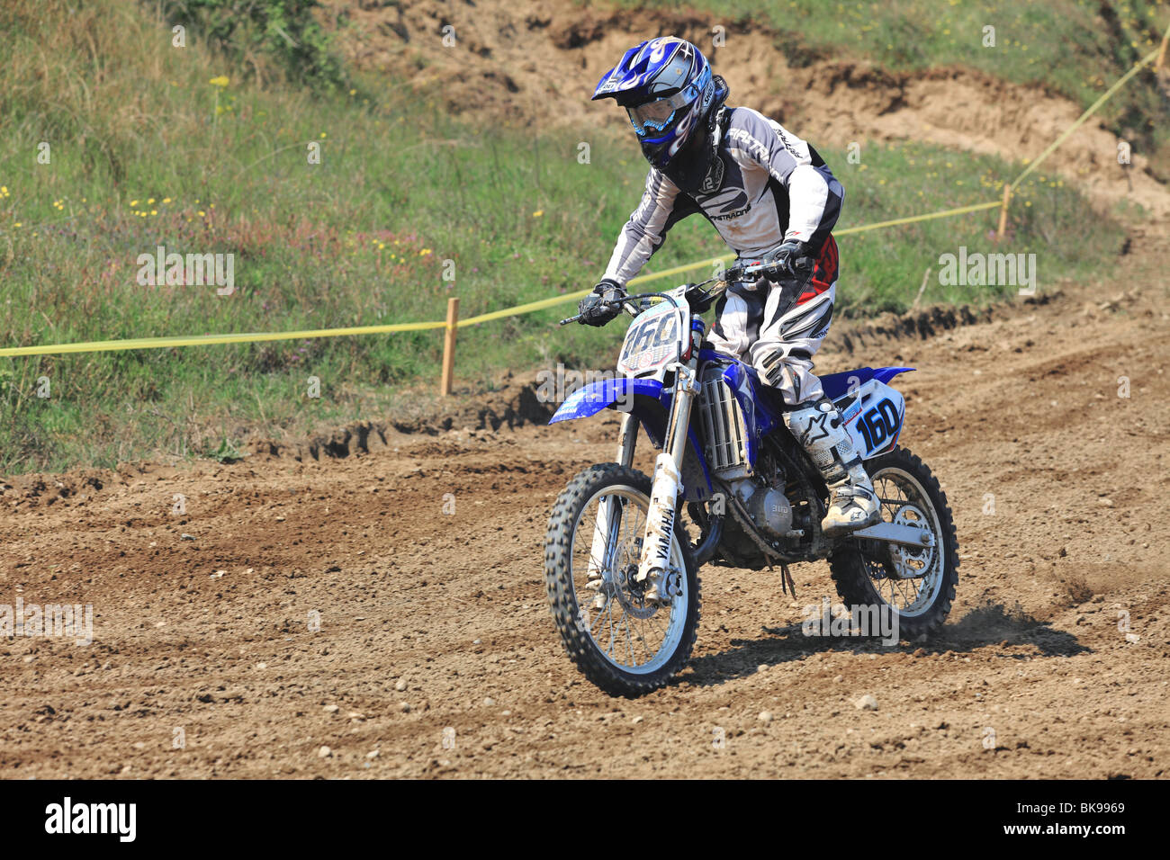 Course de motocross, championnat d'Europe de l'Est 2010 Banque D'Images