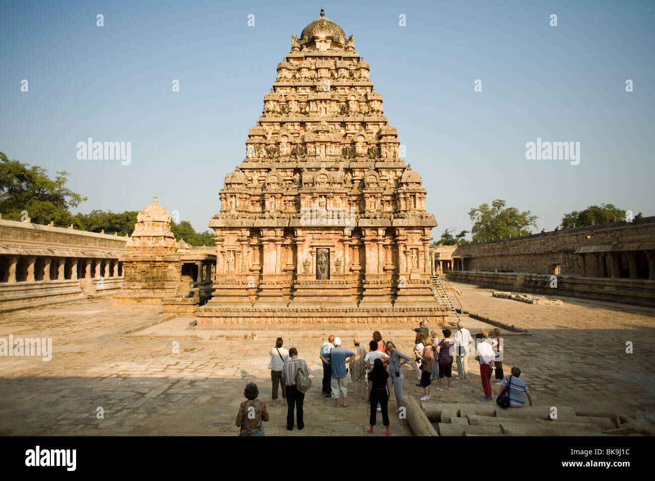 Le Temple Airatesvara à Dharasuram, Kumbakonam, Tamil Nadu, Inde Banque D'Images