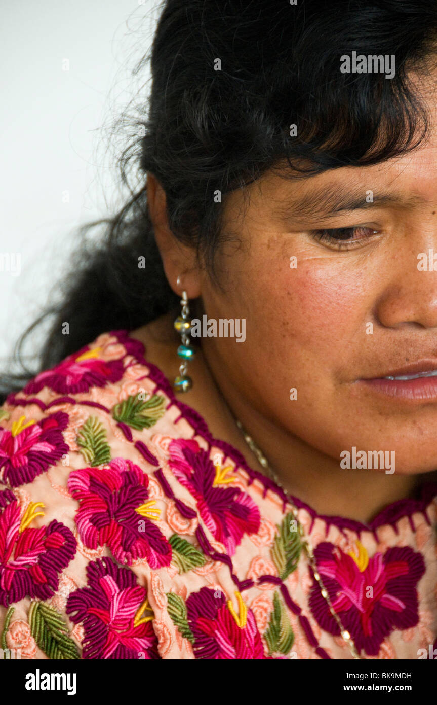 Femme autochtone du Guatemala Banque D'Images