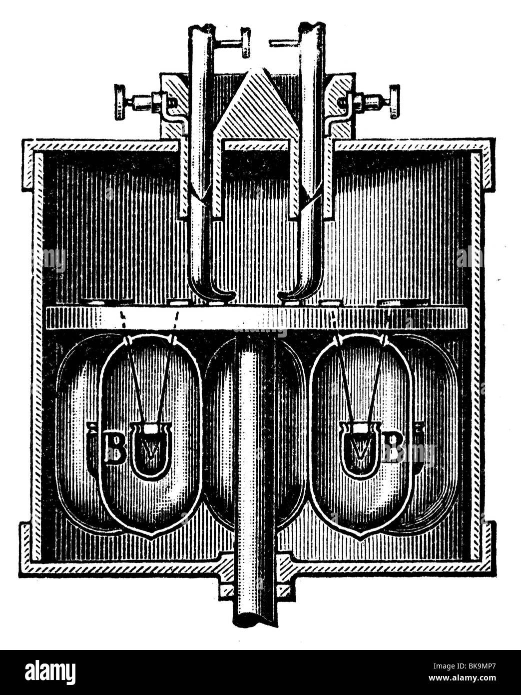 Télégraphie récepteur d'onde Banque D'Images