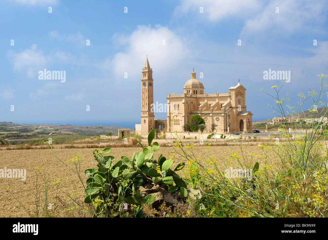 Ta Pinu cathédrale sur l'île de Gozo, Malte, Europe Banque D'Images