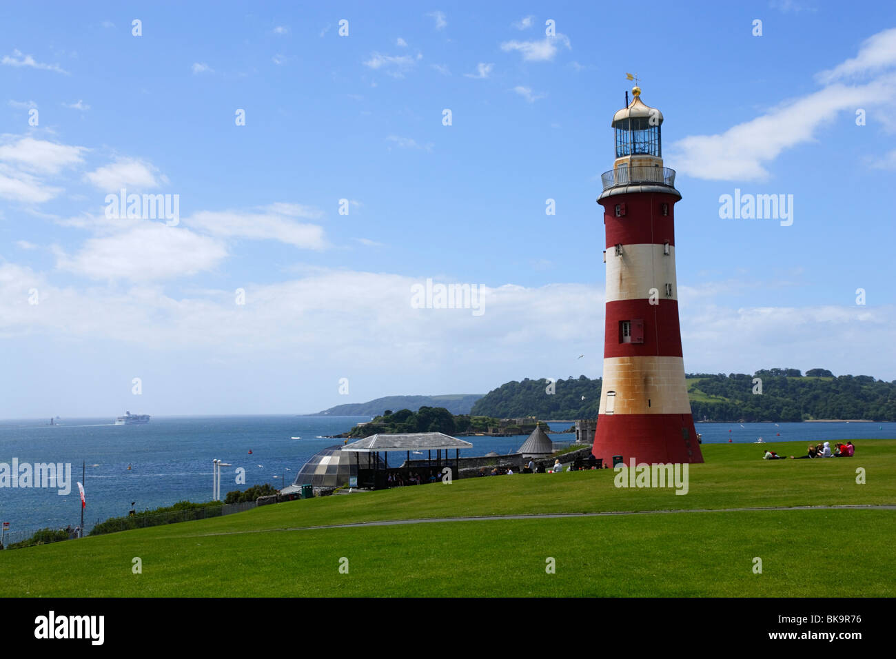Smeaton's Tower, the Hoe, Plymouth, Devon, Angleterre, Royaume-Uni Banque D'Images