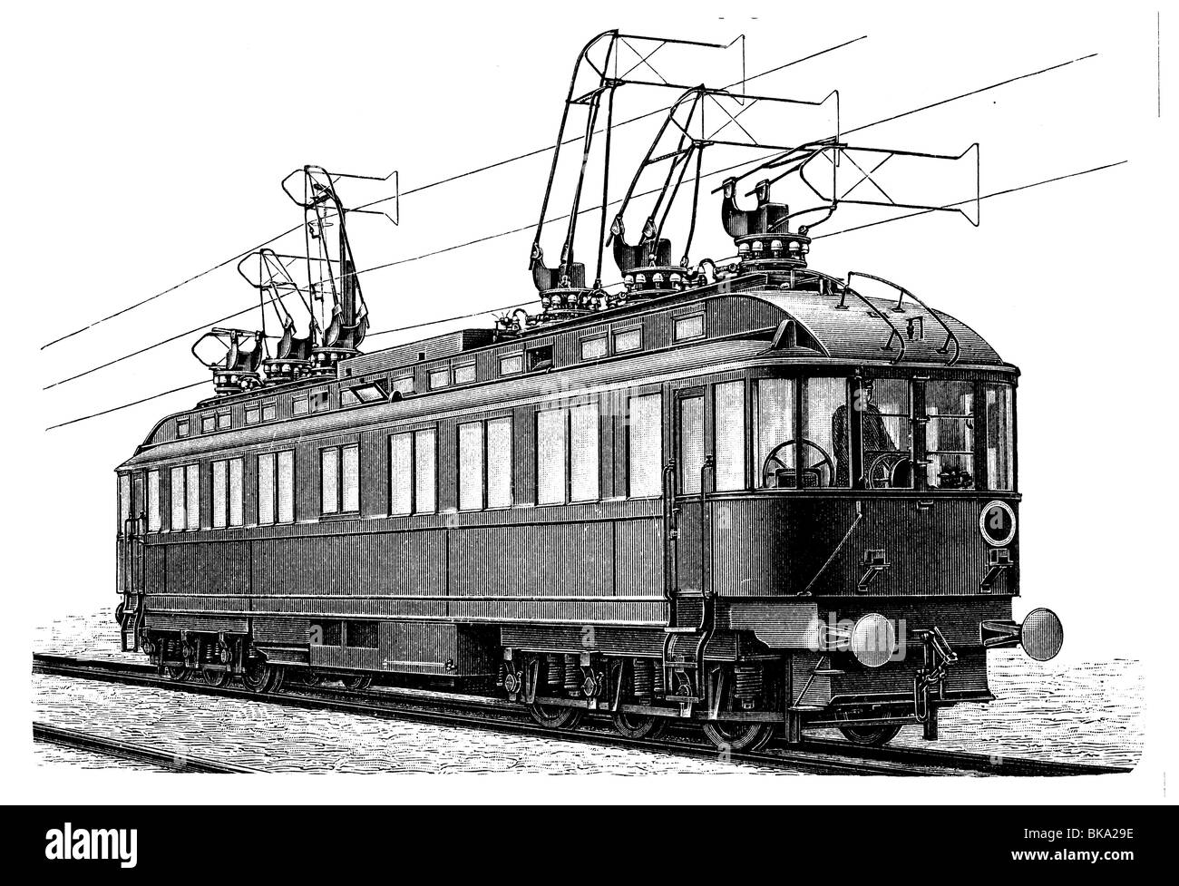 - Chemin de fer électrique de transport en commun rapide Banque D'Images