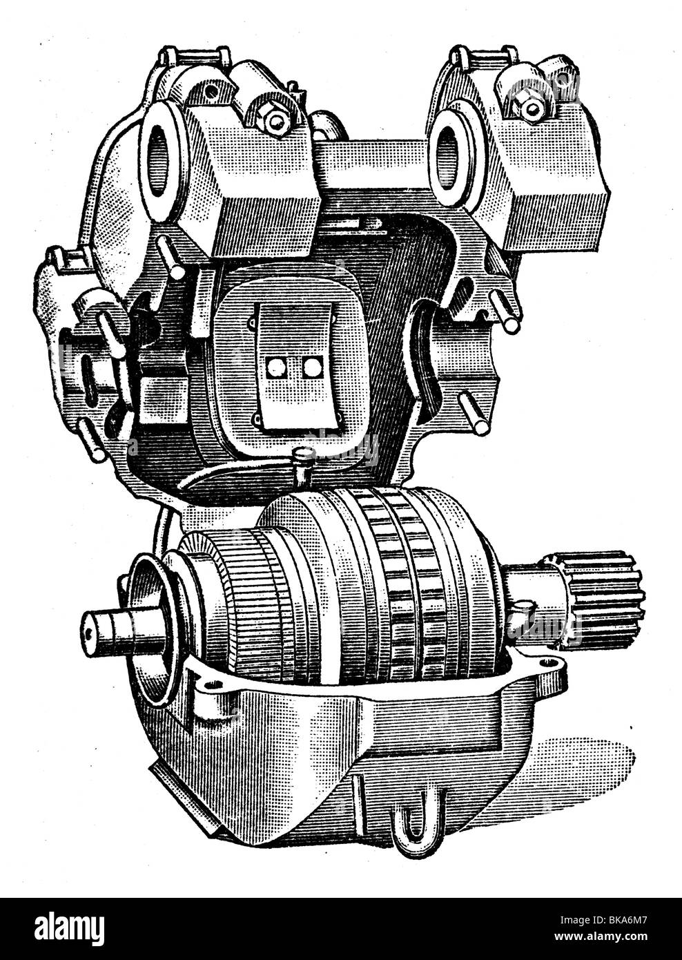 Moteur électrique pour chemins de fer Banque D'Images