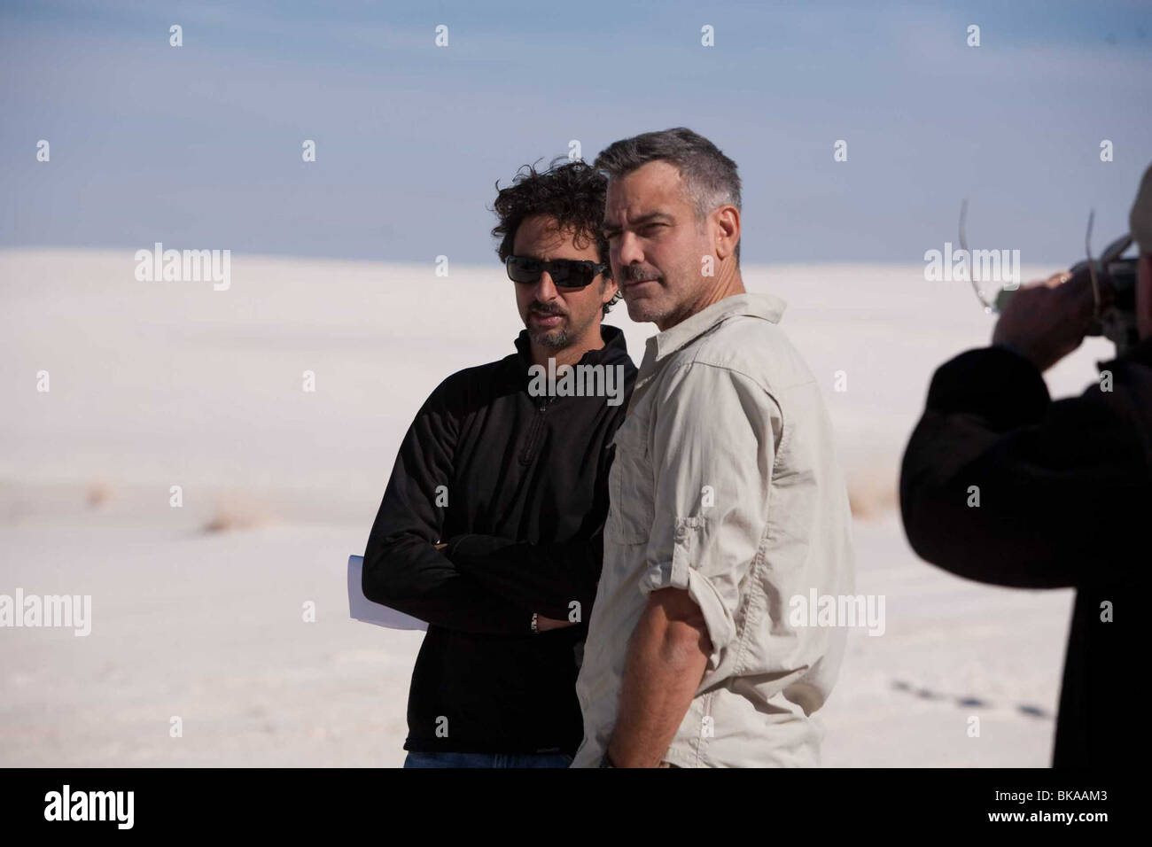 Les hommes qui regardent les chèvres Année : 2009 - USA / UK Réalisateur : Grant Heslov Grant Heslov, George Clooney, de prise de vue photo Banque D'Images