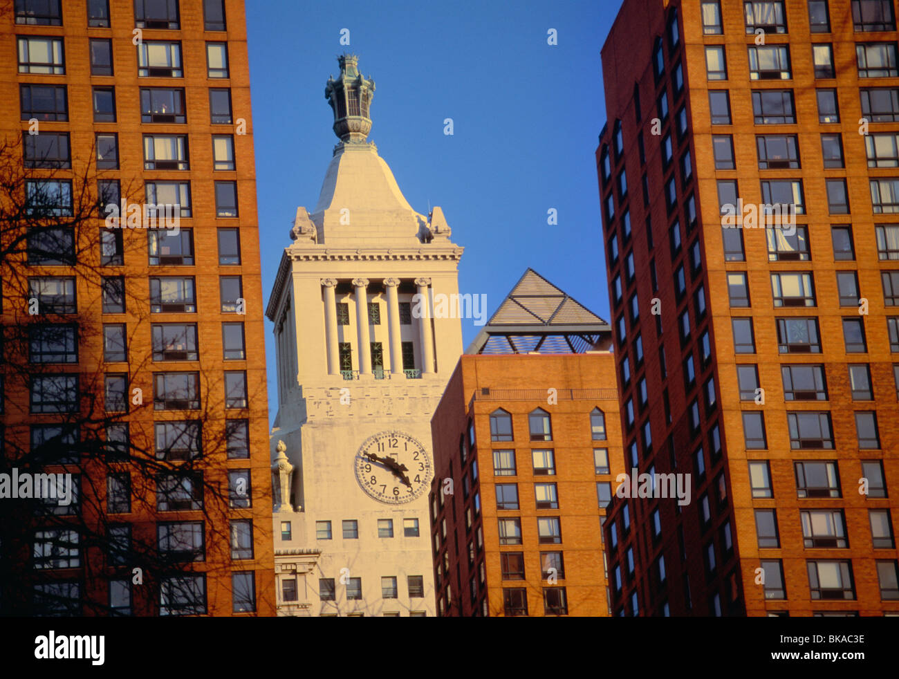 Con Edison et tours Zeckendorf, NYC Banque D'Images