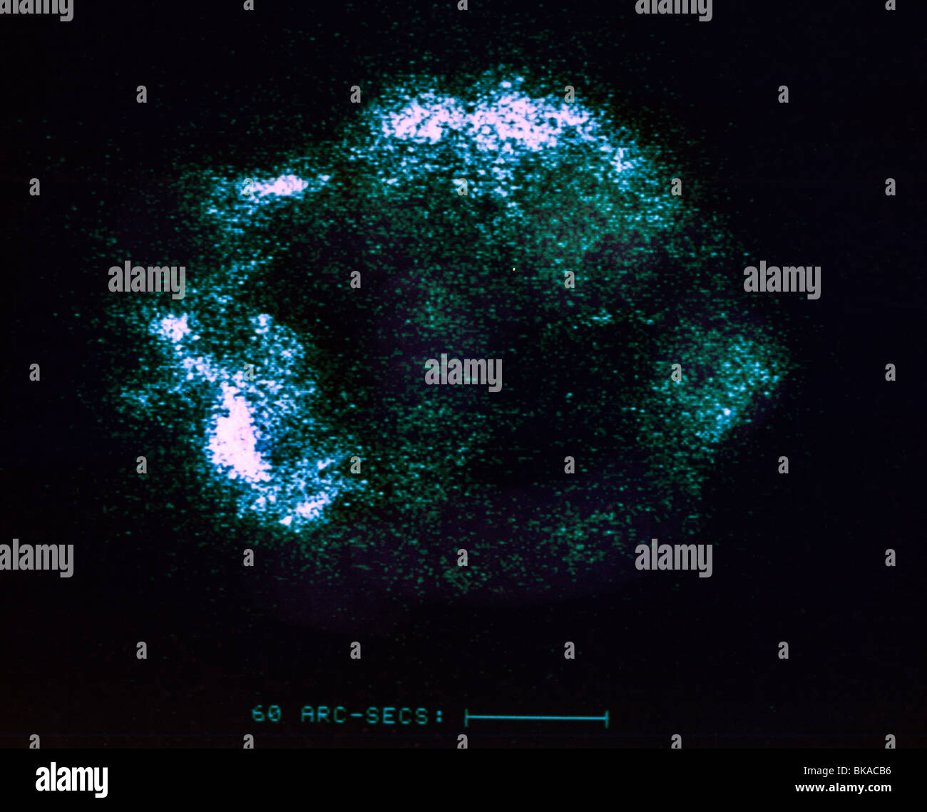 Restes de supernova dans la Cassiopée de Constellation montrant des fragments brisés de l'étoile morte dans notre voie lactée (plus jeune reste de Supernova dans la voie lactée) Banque D'Images