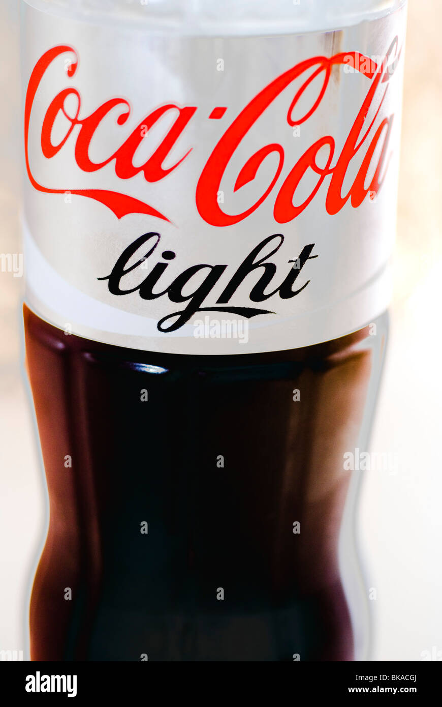 Bouteille de coca-cola light Banque D'Images