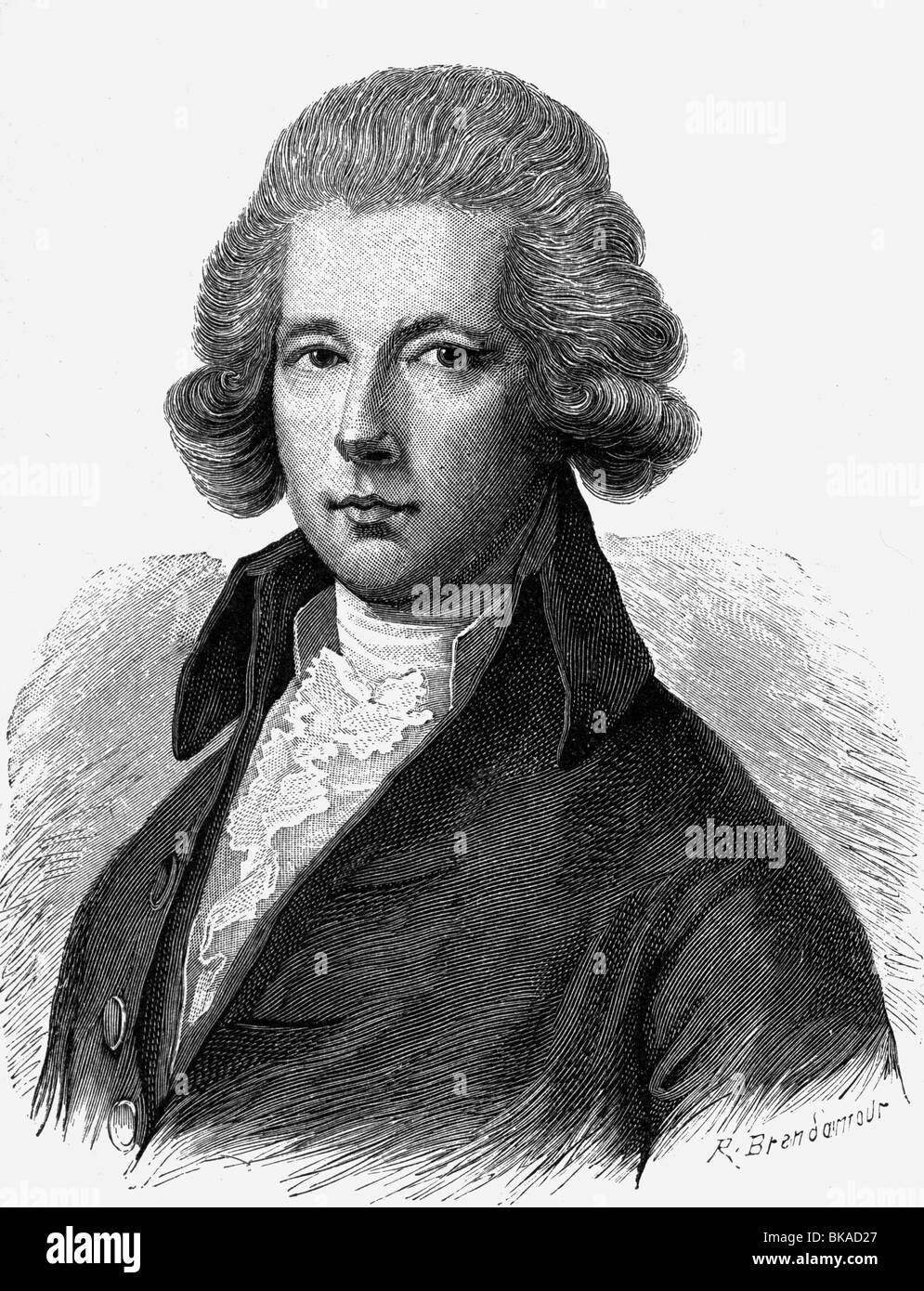 Pitt, William le Jeune, 28.5.1759 - 23.1.1806, politicien britannique, Premier ministre 19.12.1783 - 10.3.1801 et 10.5.1804 - 23.1.1806, portrait, gravure sur bois, XIXe siècle, , Banque D'Images