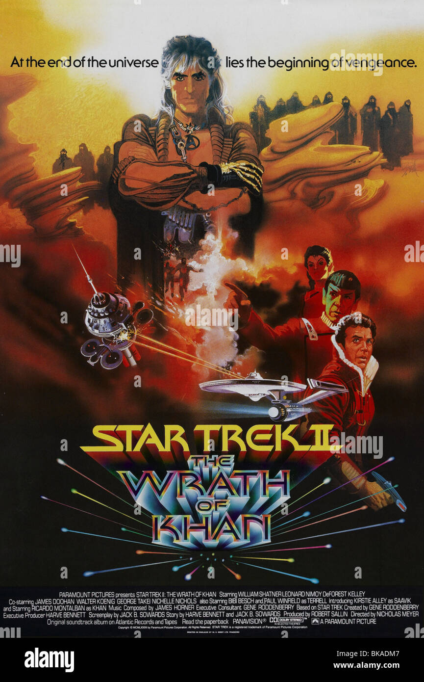 Star Trek : The Wrath of Khan Année : 1982 - USA Réalisateur : Nicholas Meyer (USA) affiche de film Banque D'Images