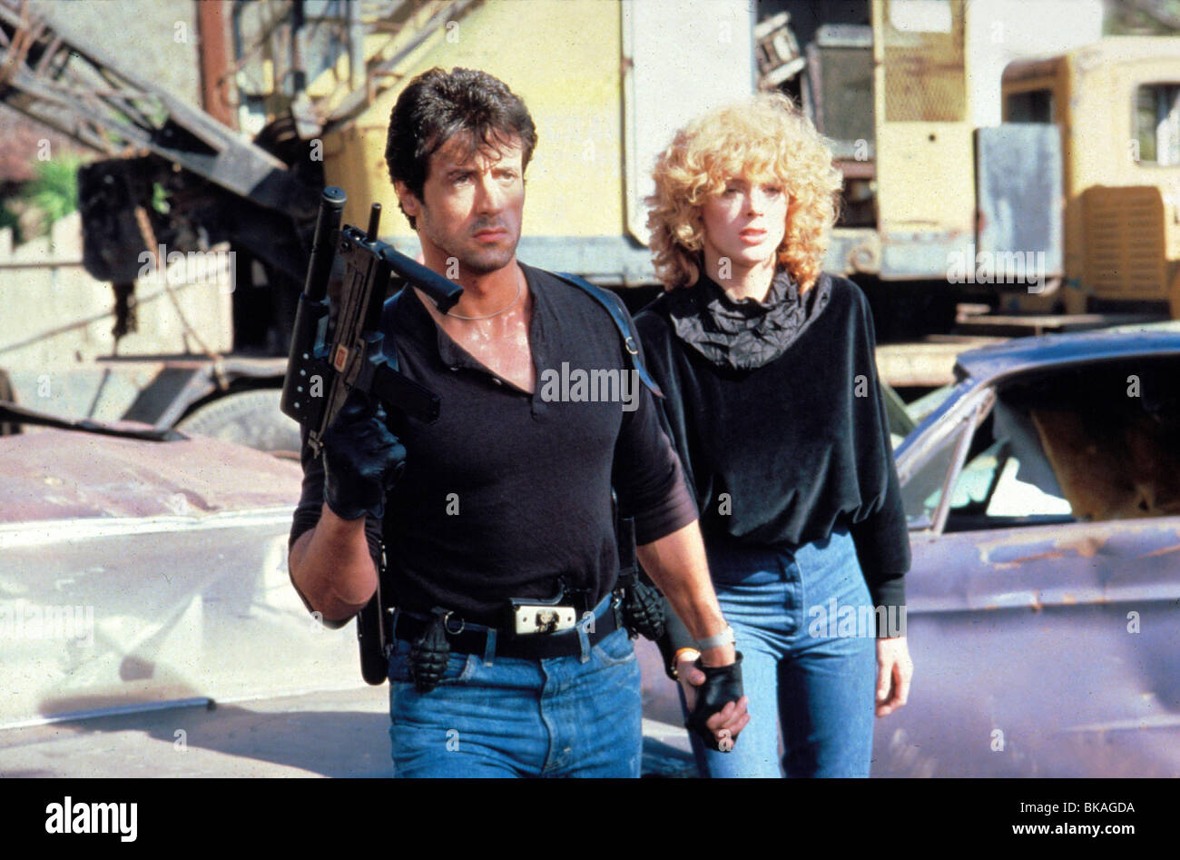 COBRA (1986), Sylvester Stallone, BRIGITTE NIELSEN S/N 002 Banque D'Images