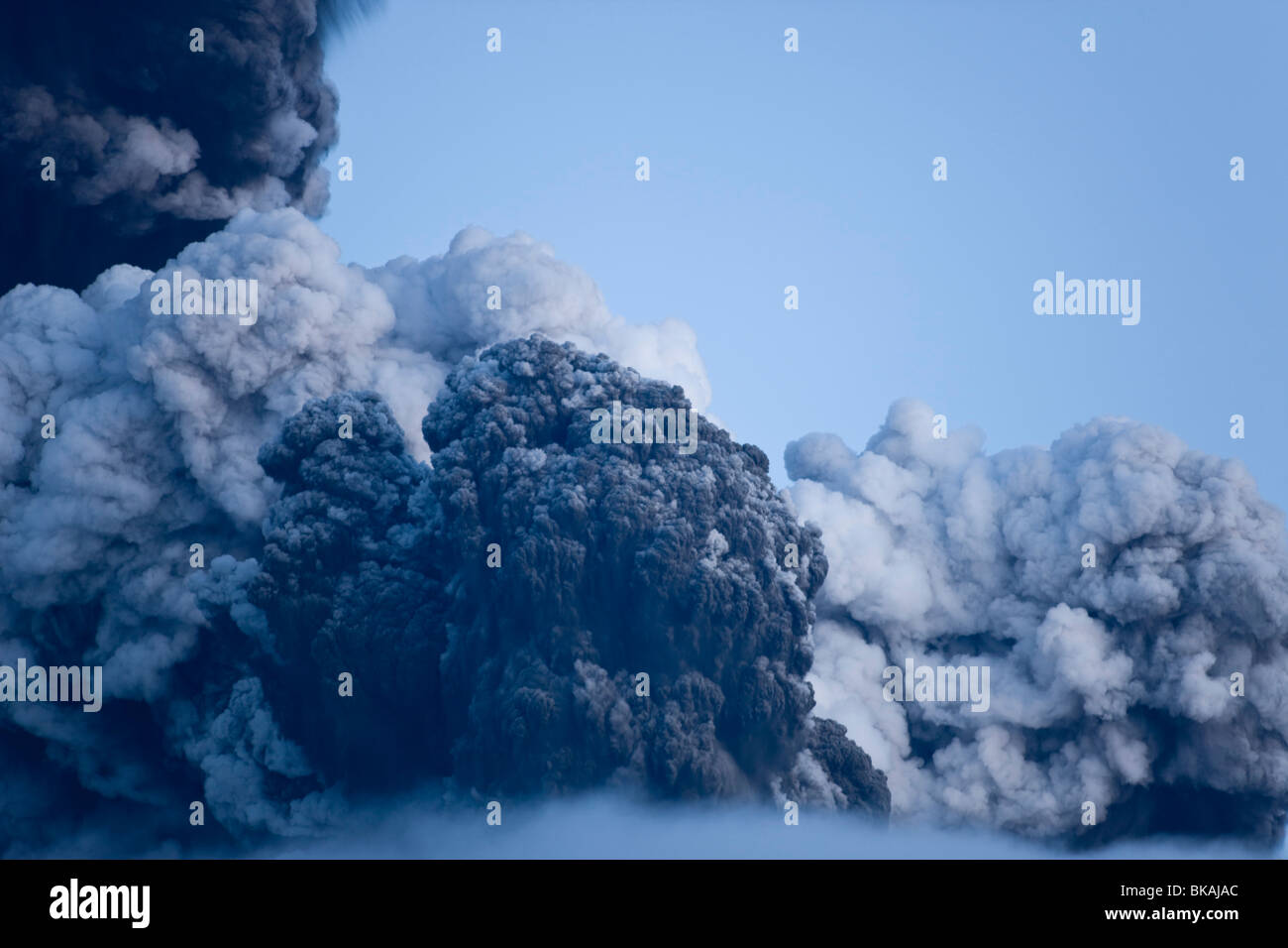 Éruption volcanique en Islande, Eyjafjallajokull Banque D'Images