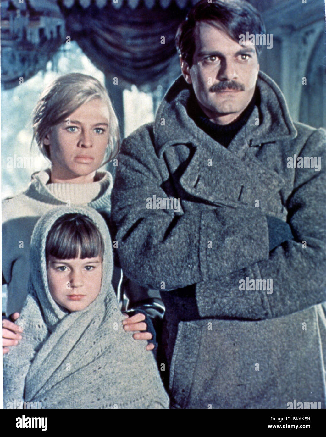 Docteur Jivago (1965), Omar Sharif, Julie Christie CP 005DZH Banque D'Images