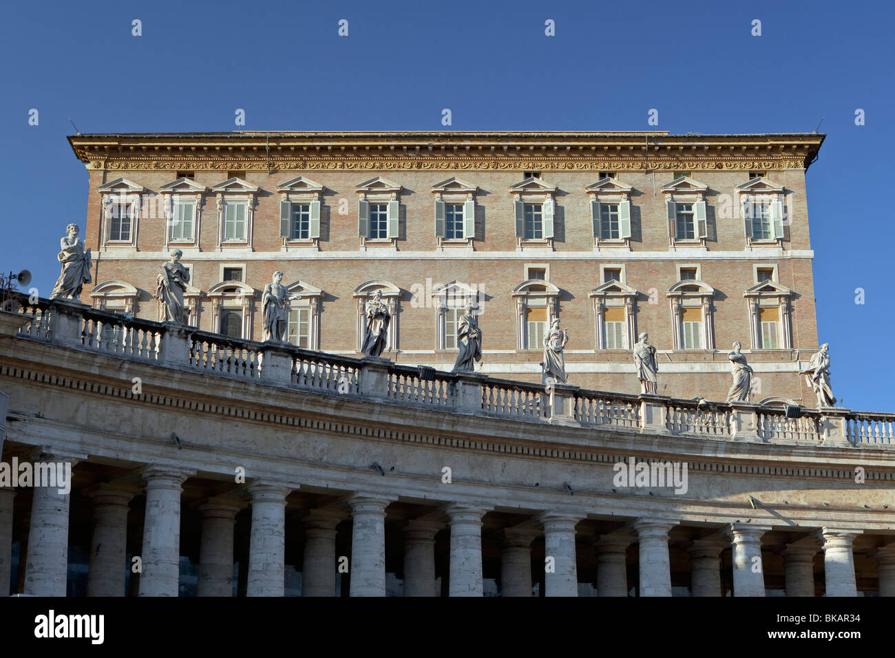 Le Palais Papal aka Palais Apostolique du Pape,residence,Cité du Vatican, Rome, Italie Banque D'Images