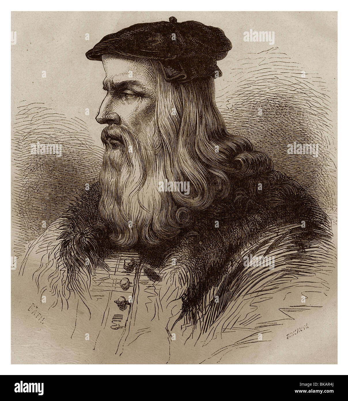 Leonardo da Vinci (1452-1519). Banque D'Images