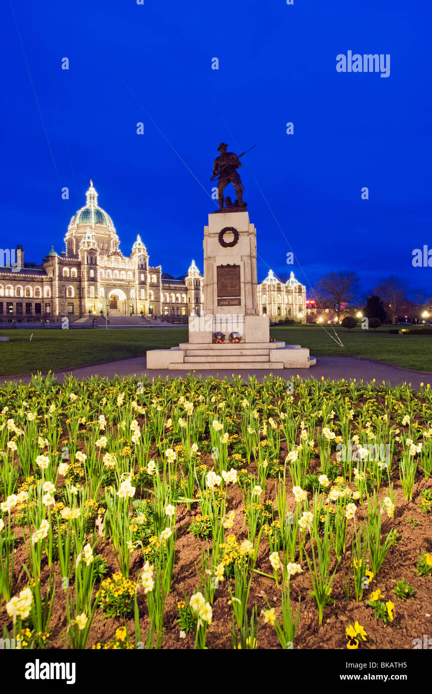 Édifices du Parlement, Victoria, île de Vancouver, Colombie-Britannique, Canada Banque D'Images