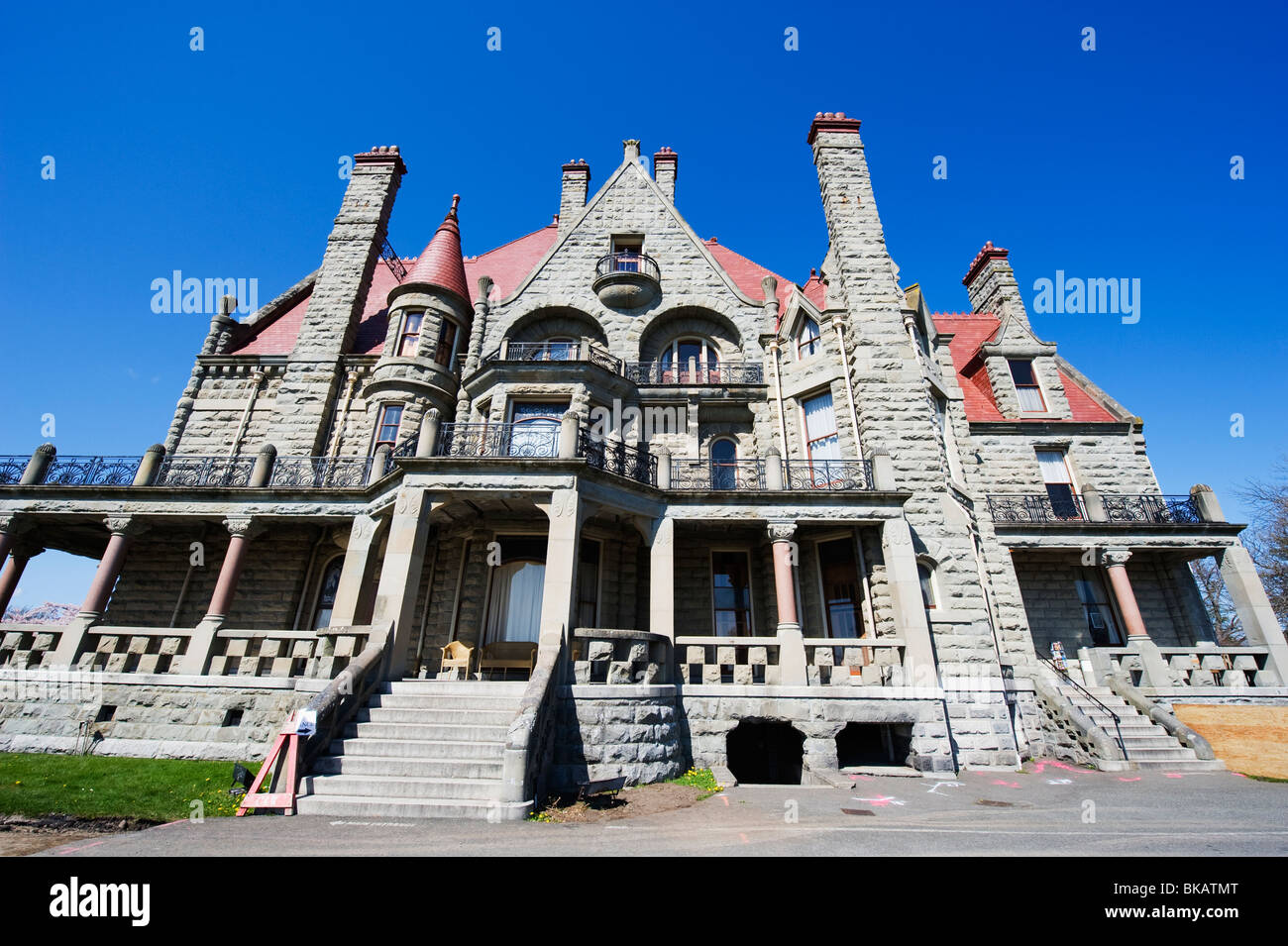 Craigdarroch Castle, Victoria, île de Vancouver, Colombie-Britannique, Canada Banque D'Images