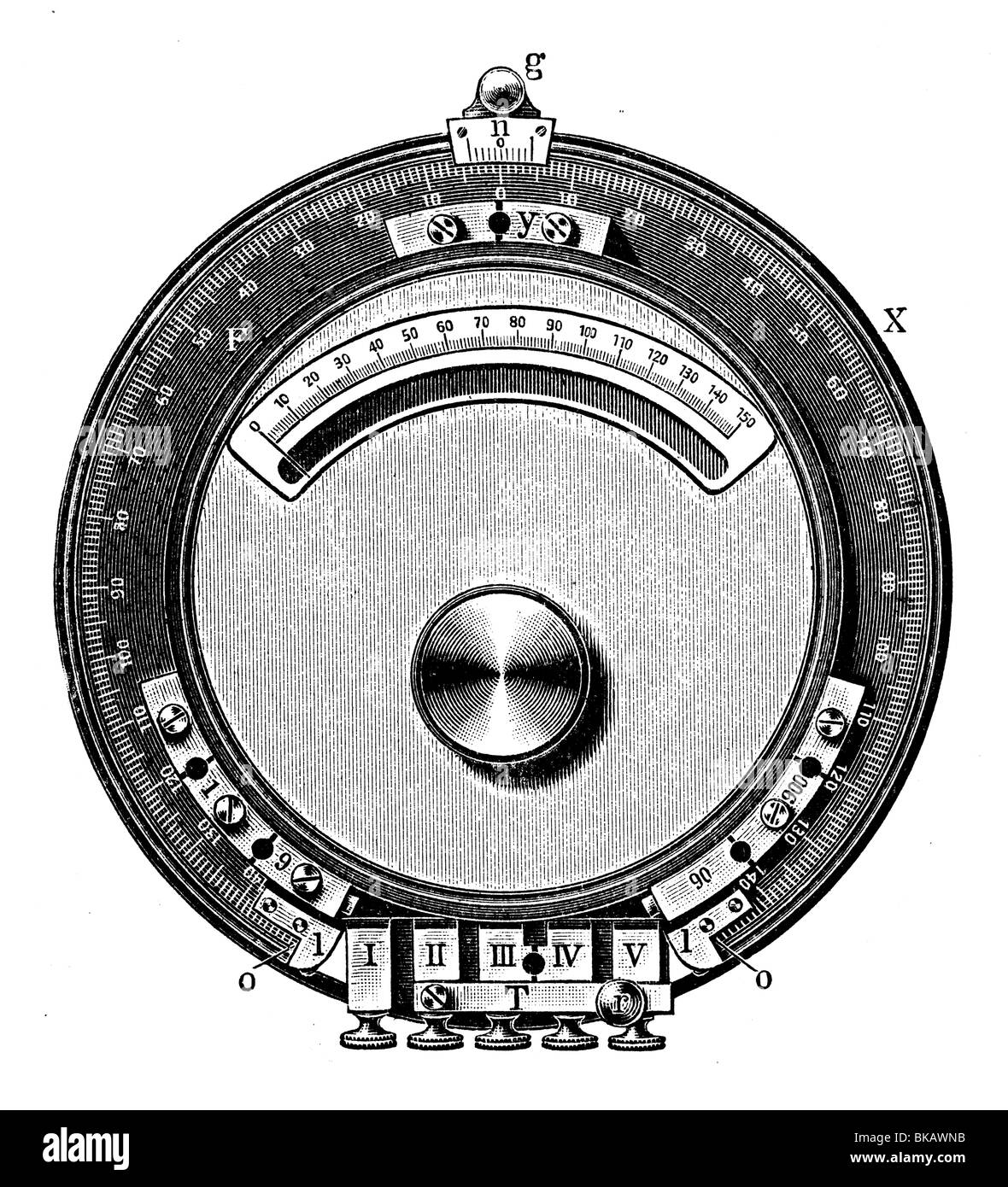 Galvanometre universel Banque D'Images