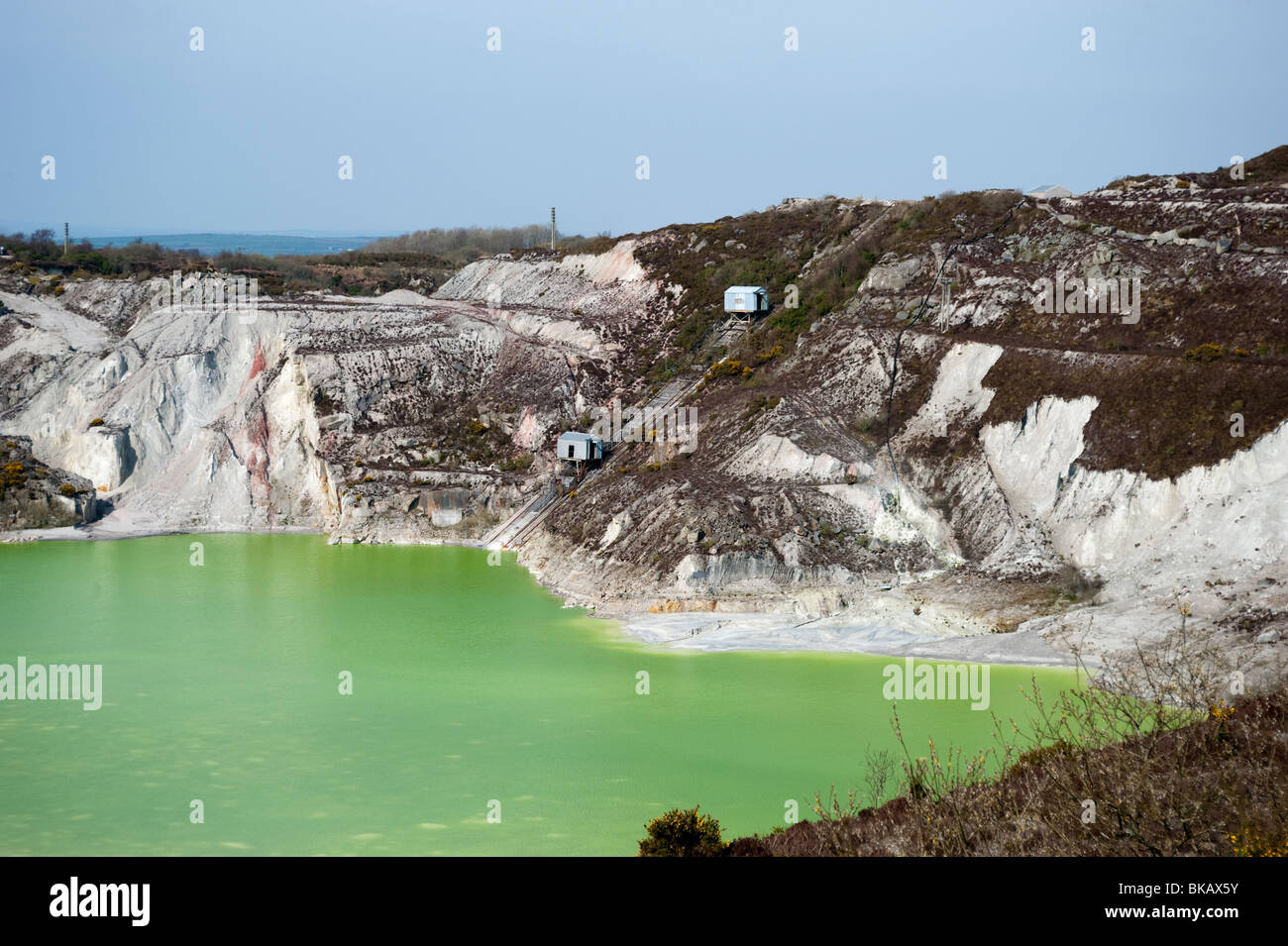 La Chine ancienne argilière, Stenalees, St Austell Banque D'Images