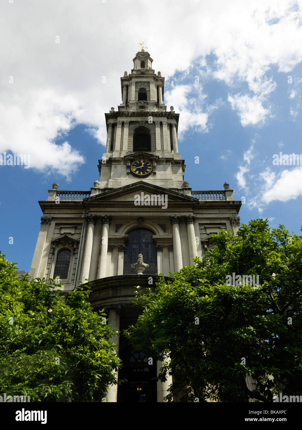 Aldwych London Angleterre église St Mary le Strand Banque D'Images