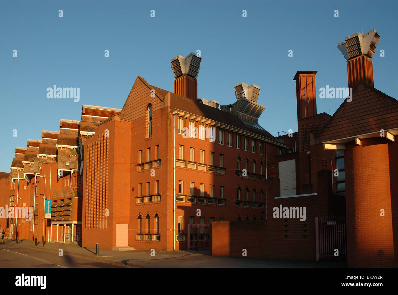 Bâtiment de Queens, Département de génie, De Montfort University, Leicester, England, UK Banque D'Images