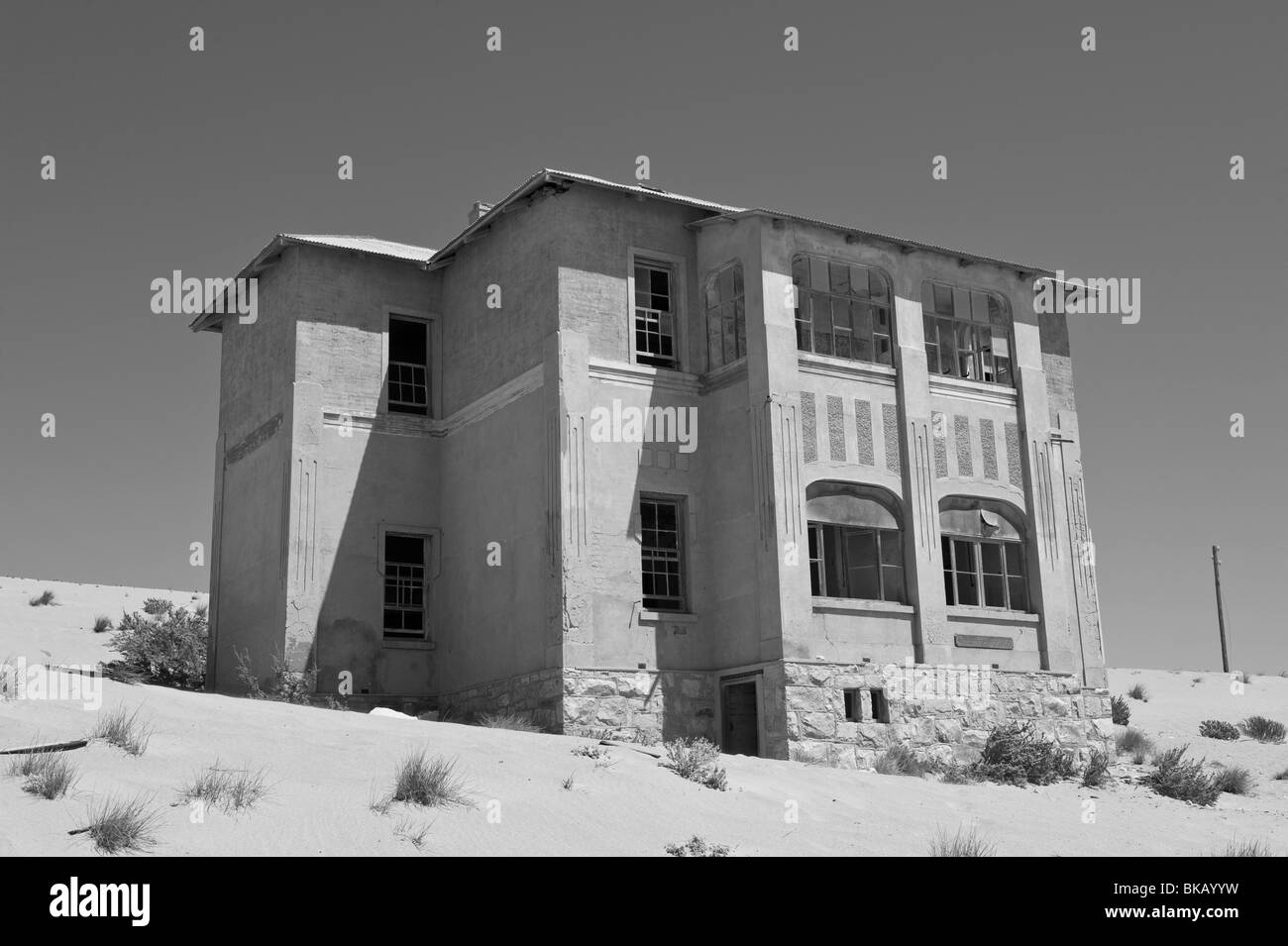 La maison Quartiermeisters, Kolmanskop Ghost Town près de Lüderitz, Namibie Banque D'Images