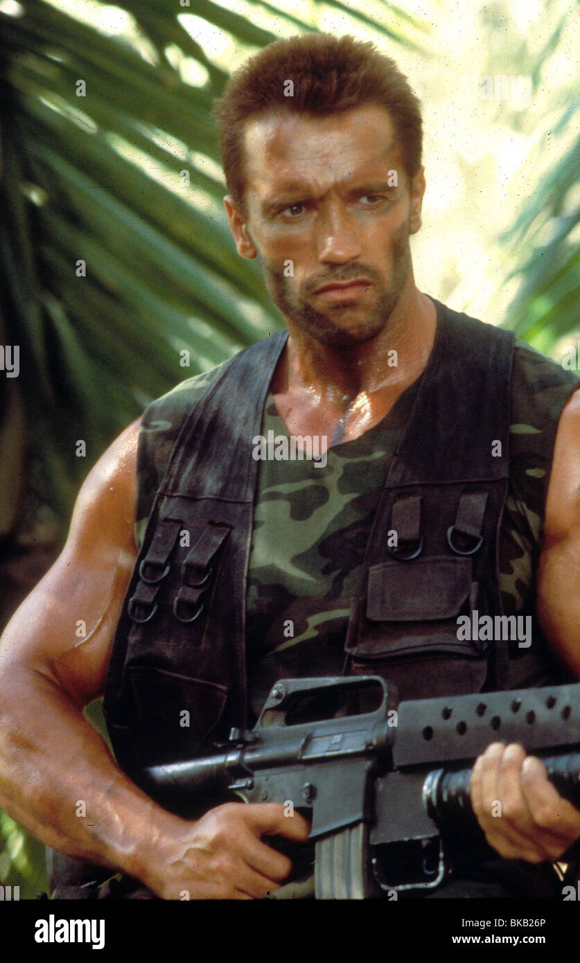 PREDATOR (1987), Arnold Schwarzenegger PRE 047 Banque D'Images