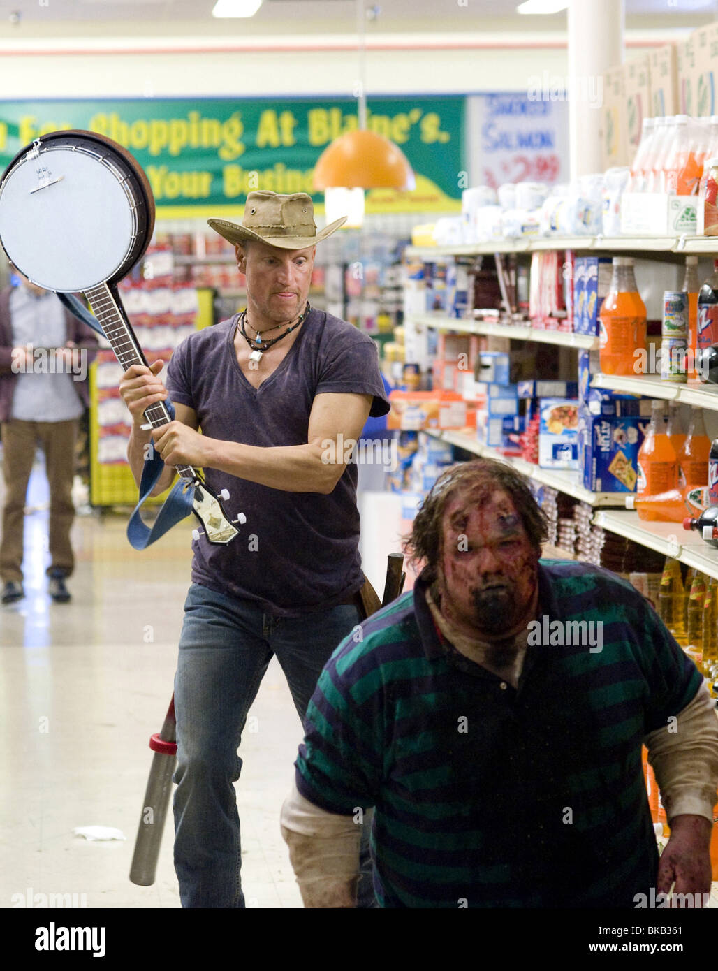 Zombieland Année : 2009 Réalisateur : Ruben Fleischer Woody Harrelson Banque D'Images
