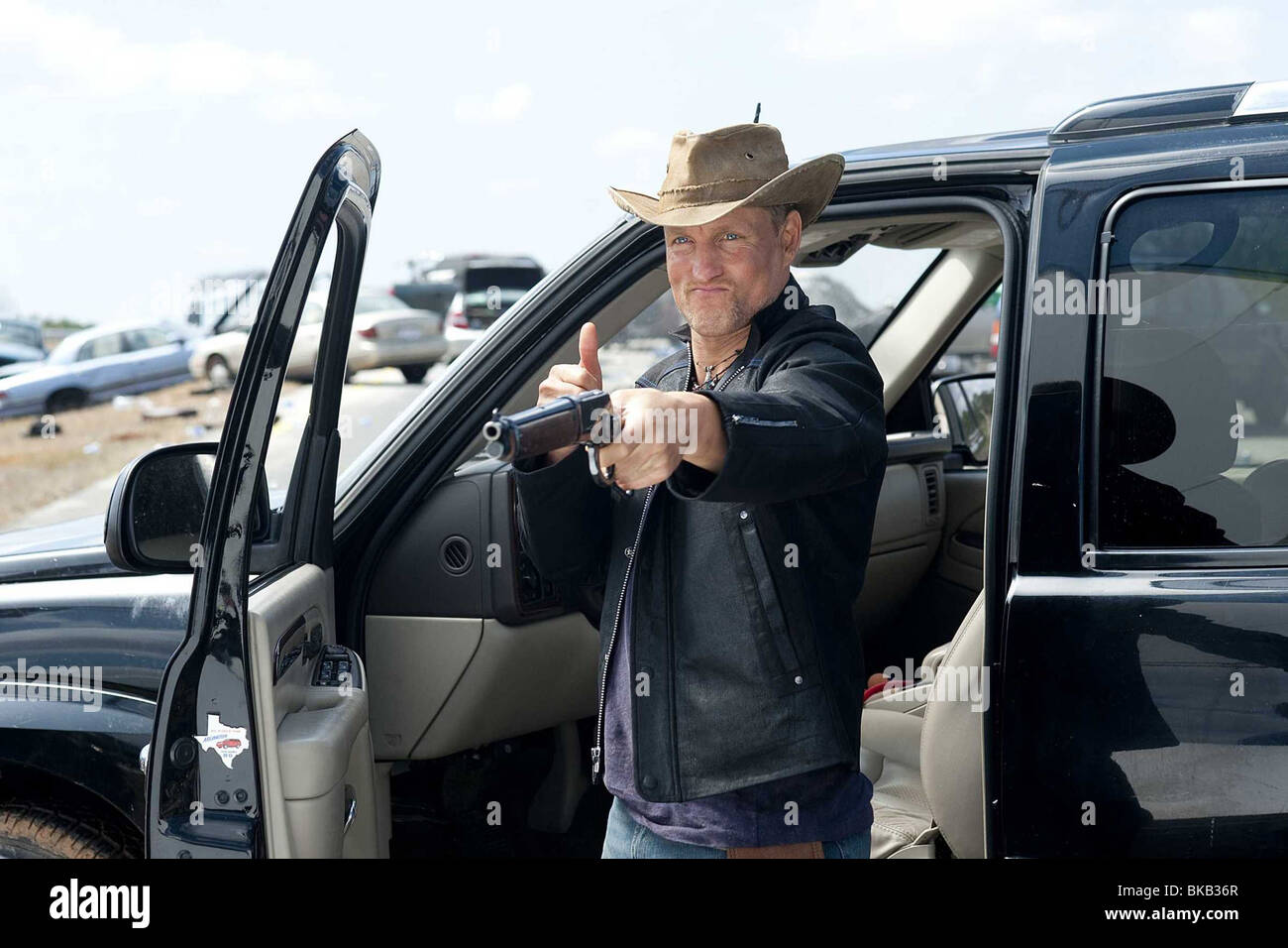 Zombieland Année : 2009 Réalisateur : Ruben Fleischer Woody Harrelson Banque D'Images